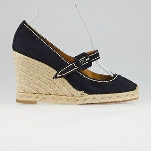 Louboutin black wedges. Sz 40